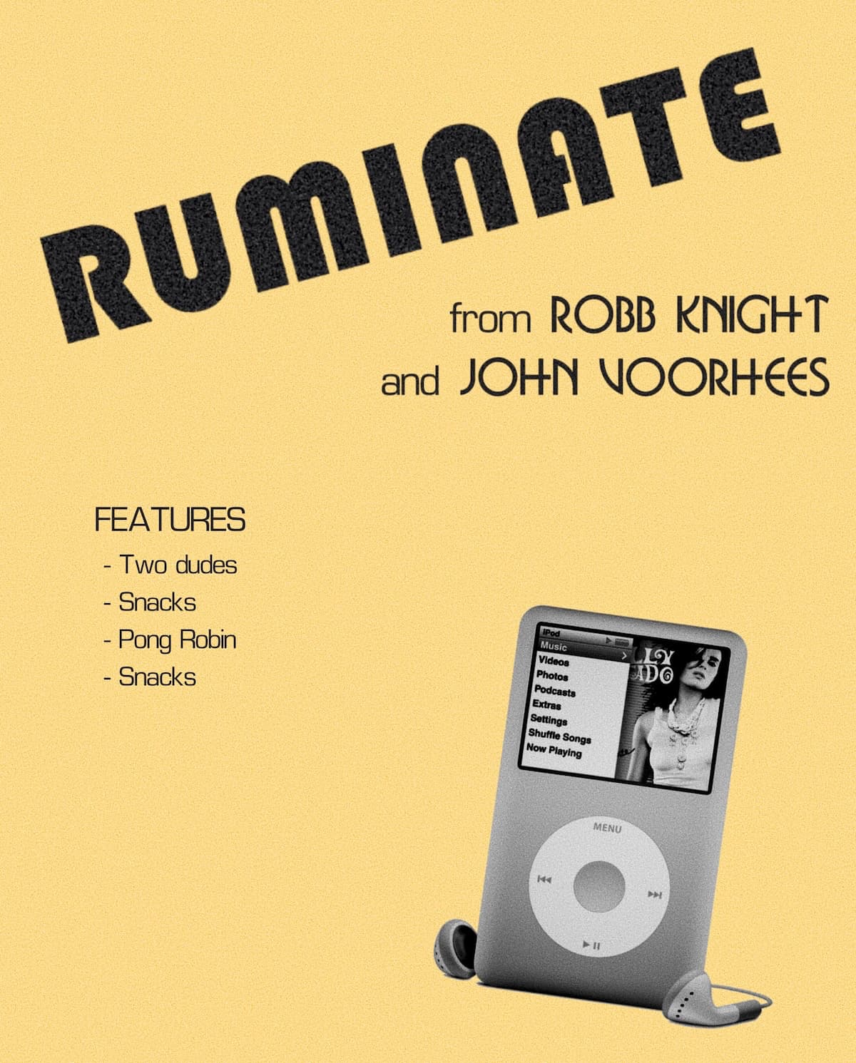 The Ruminate Pong Poster