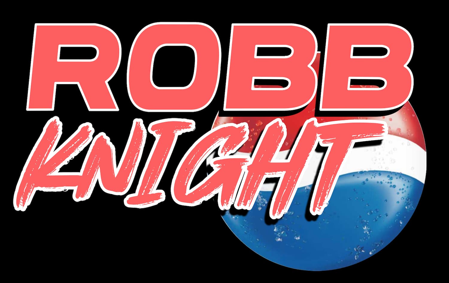 Pepsi Max logo but it says Robb Knight