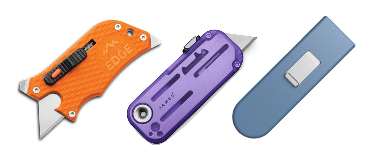 The SlideWinder, the Palmer, and the Keen on a white background